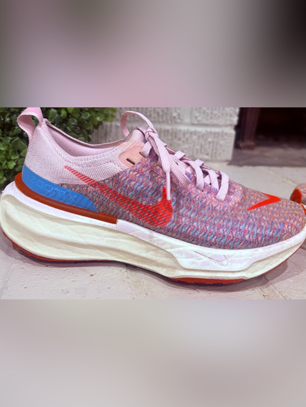 Nike ZoomX Invincible Run Flyknit 3 Pink/Blue/Orange Running Shoes Women’s 6.5 - Picture 10 of 10